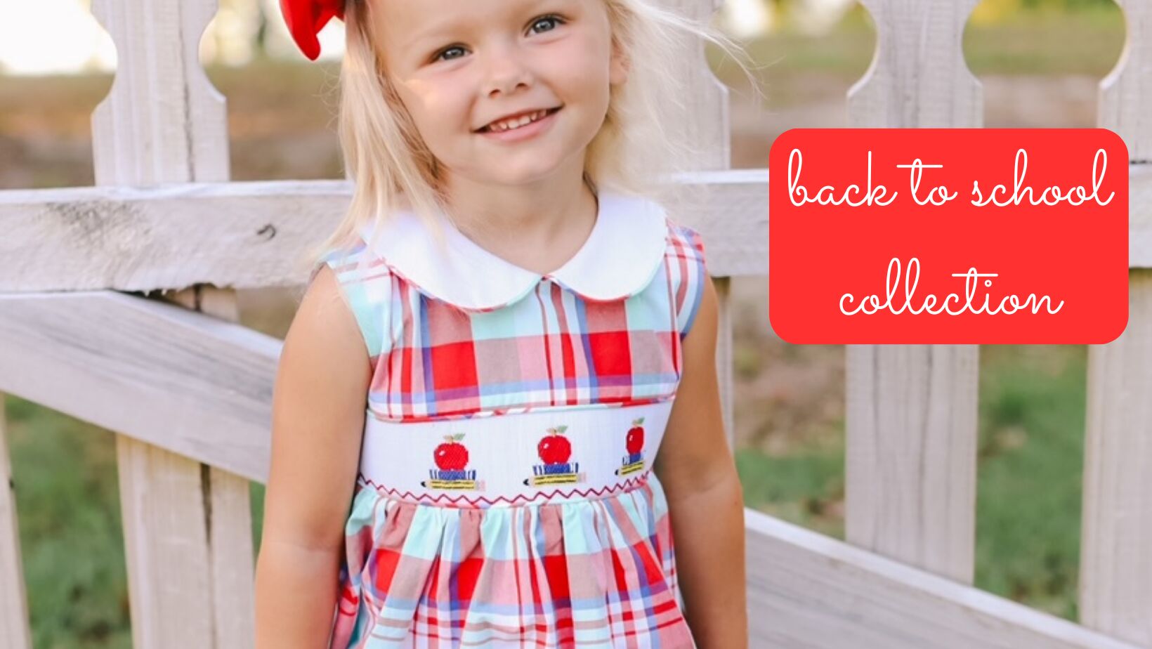 Back to best sale school smocked dress